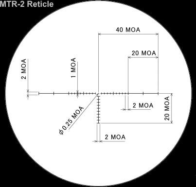 Размеры прицельной марка MTR-2 Размеры прицельной марка MTR-2